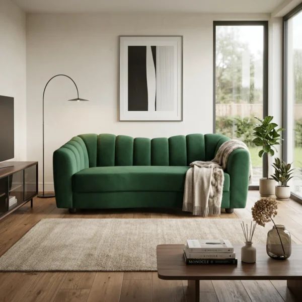 Monaco Channel Sofa UK – 2 Seater & 3 Seater Modern Ribbed Sofa