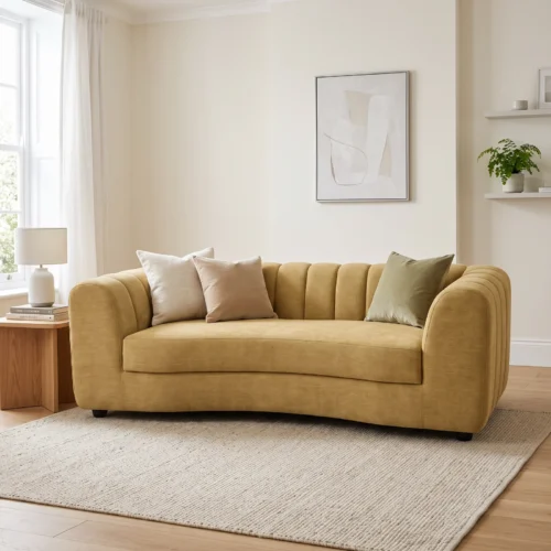 Arlo Curved Sofa – Luxury 2 Seater & 3 Seater Modern Sofa