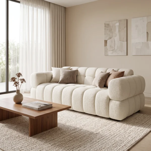 Bubble Sofa – Luxury Bouclé 3 Seater & 2 Seater Statement Sofa