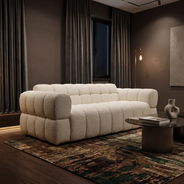 Bubble Sofa – Luxury Bouclé 3 Seater & 2 Seater Statement Sofa