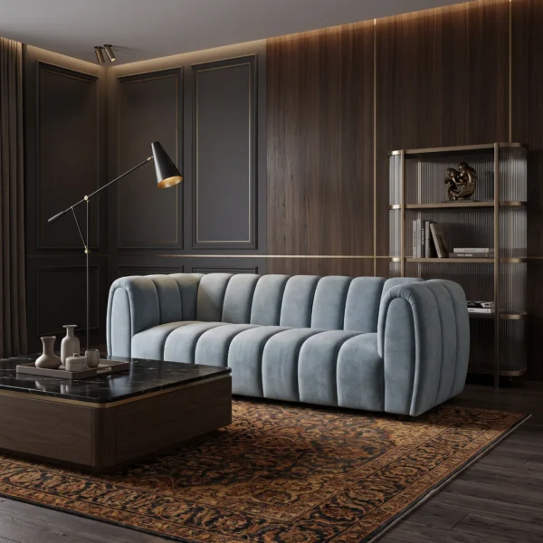 Sorrento Channel Sofa UK – 2 Seater & 3 Seater Modern Ribbed Sofa