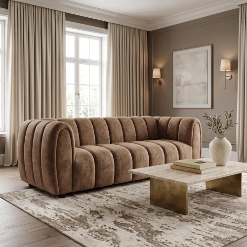 Sorrento Channel Sofa UK – 2 Seater & 3 Seater Modern Ribbed Sofa
