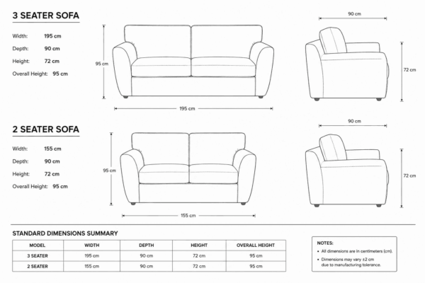 Ovila 3+2 Seater Sofa Set – Modern Comfortable Sofa UK