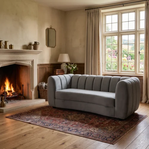 Mueblin Arlo 3 Seater 4 Arlo Curved Sofa – Luxury 2 Seater & 3 Seater Modern Sofa